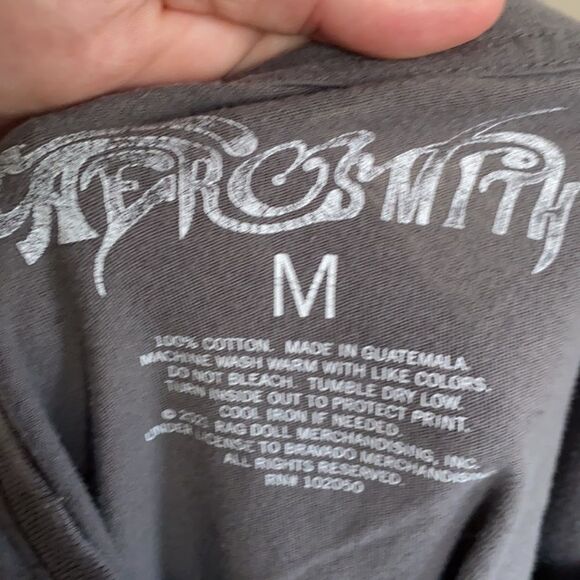 Aerosmith Gray Distressed Graphic Shirt - Picture 7 of 7